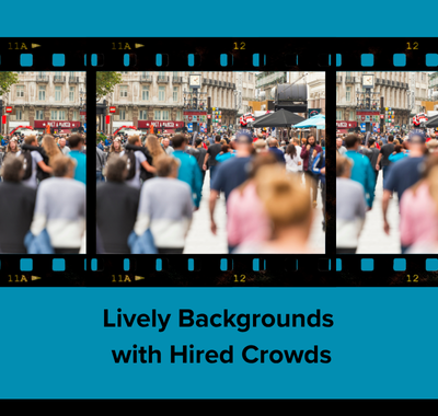 Lively TV Backgrounds With Hired Crowds