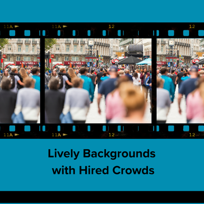 Lively TV Backgrounds With Hired Crowds